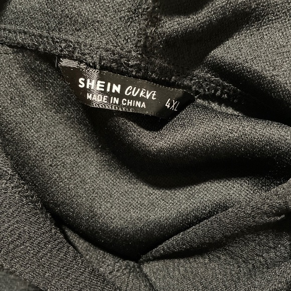 Shein Curve Womens 4XL Black Hooded Pompom Tassels Sweatshirt - Picture 5 of 5